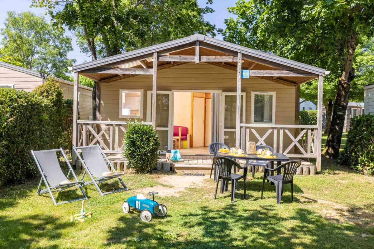 Photo de chalet sur un camping
